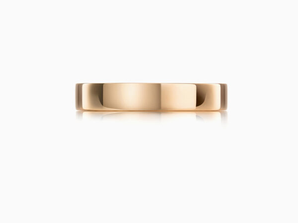Modern Classic Wedding Band, 4mm wide