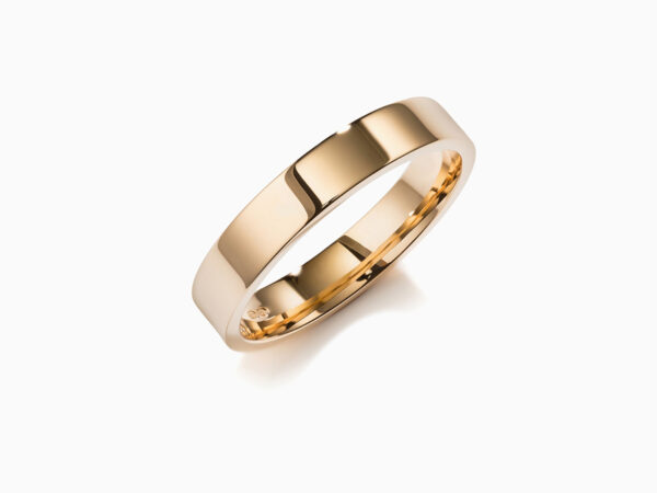 Modern Classic Slim Wedding Band, 4mm wide